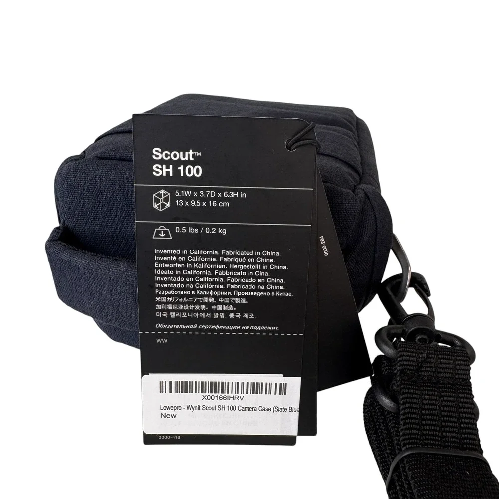 Lowepro Scout SH 100 Camera Shoulder Bag Slate Blue Mirrorless Case NEW